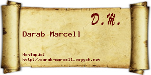 Darab Marcell névjegykártya
