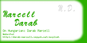 marcell darab business card